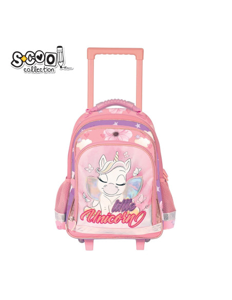 SC2288,Ghiozdan trolley LITTLE UNICORN, 38x29x14 cm - S-COOL SC2288,Ghiozdan trolley LITTLE UNICORN, 38x29x14 cm - S-COOL