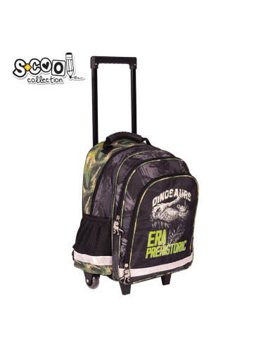 SC2289,Ghiozdan trolley DINO, 38x29x14 cm - S-COOL