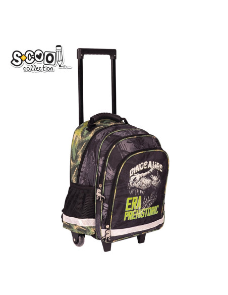 SC2289,Ghiozdan trolley DINO, 38x29x14 cm - S-COOL