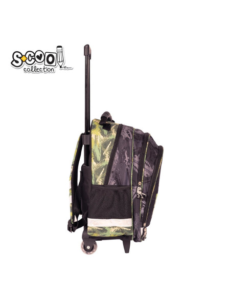 SC2289,Ghiozdan trolley DINO, 38x29x14 cm - S-COOL