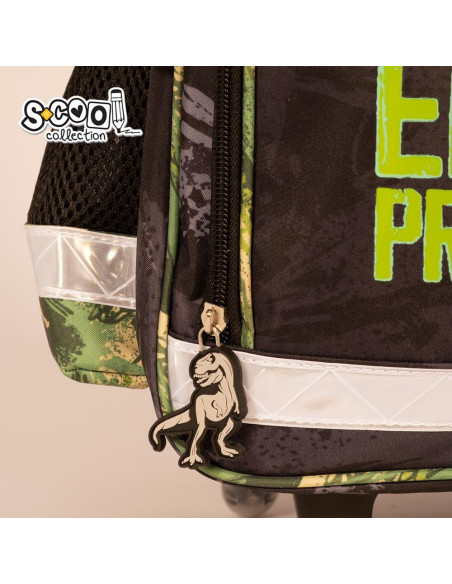 SC2289,Ghiozdan trolley DINO, 38x29x14 cm - S-COOL