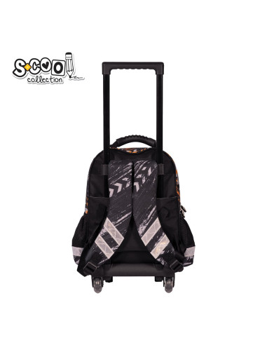 SC2290,Ghiozdan trolley FOOTBAL, 38x29x14 cm - S-COOL