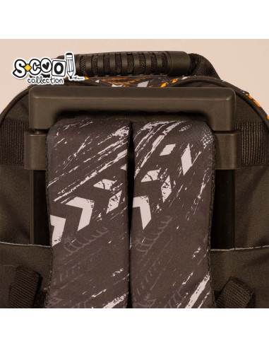 SC2290,Ghiozdan trolley FOOTBAL, 38x29x14 cm - S-COOL