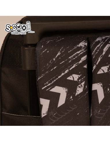 SC2290,Ghiozdan trolley FOOTBAL, 38x29x14 cm - S-COOL