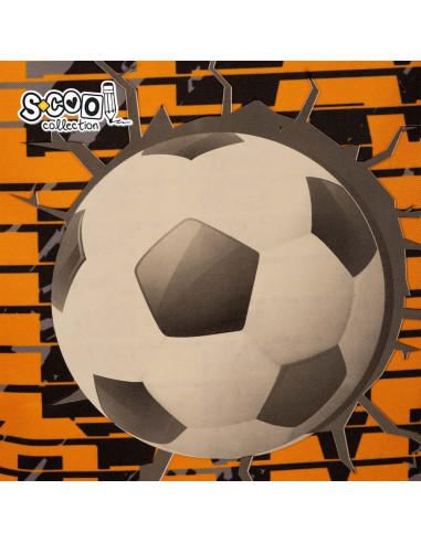 SC2290,Ghiozdan trolley FOOTBAL, 38x29x14 cm - S-COOL