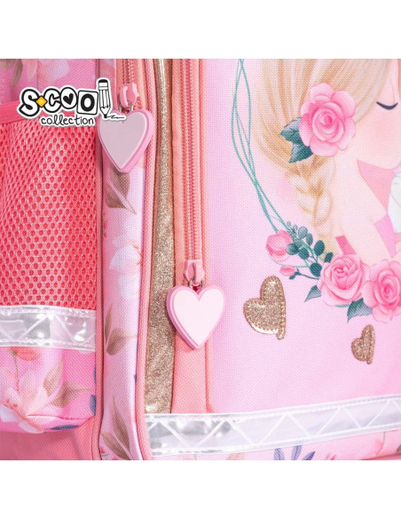 SC2120,Ghiozdan ergonomic GIRL, 40.5x29x13.5 cm - S-COOL