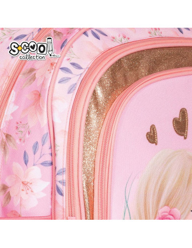 SC2120,Ghiozdan ergonomic GIRL, 40.5x29x13.5 cm - S-COOL