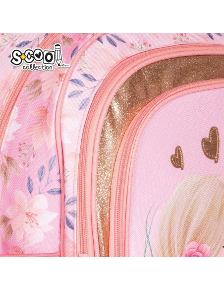 SC2120,Ghiozdan ergonomic GIRL, 40.5x29x13.5 cm - S-COOL