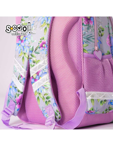 SC2121,Ghiozdan ergonomic LOVE, 40.5x29x13.5 cm - S-COOL