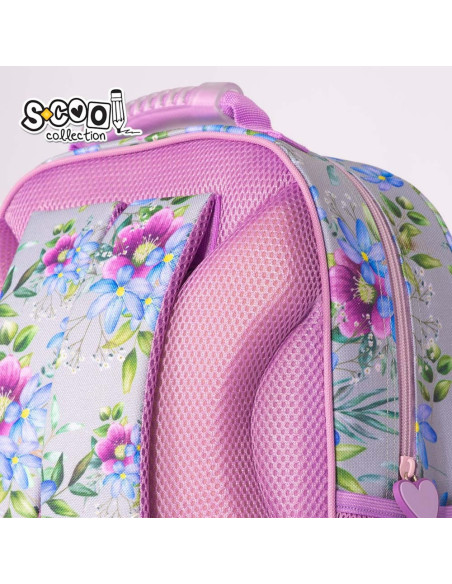 SC2121,Ghiozdan ergonomic LOVE, 40.5x29x13.5 cm - S-COOL