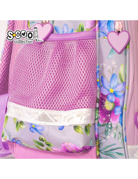 SC2121,Ghiozdan ergonomic LOVE, 40.5x29x13.5 cm - S-COOL