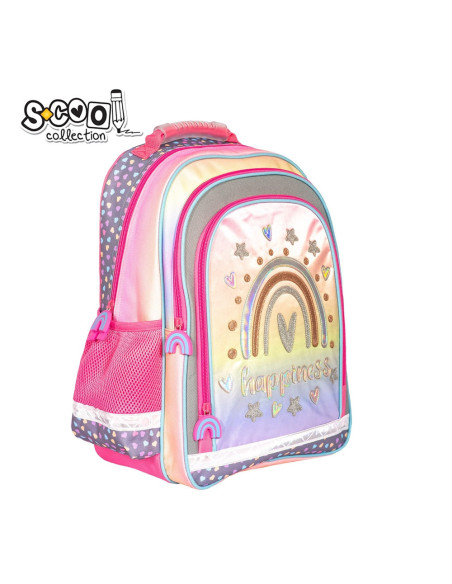 SC2122,Ghiozdan ergonomic HAPPINESS, 40.5x29x13.5 cm - S-COOL