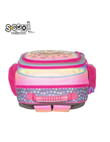 SC2122,Ghiozdan ergonomic HAPPINESS, 40.5x29x13.5 cm - S-COOL