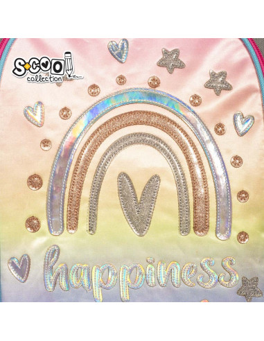 SC2122,Ghiozdan ergonomic HAPPINESS, 40.5x29x13.5 cm - S-COOL