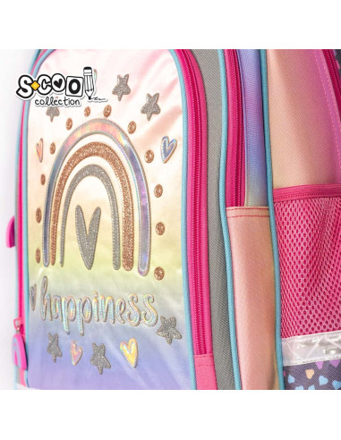 SC2122,Ghiozdan ergonomic HAPPINESS, 40.5x29x13.5 cm - S-COOL