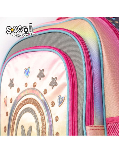 SC2122,Ghiozdan ergonomic HAPPINESS, 40.5x29x13.5 cm - S-COOL