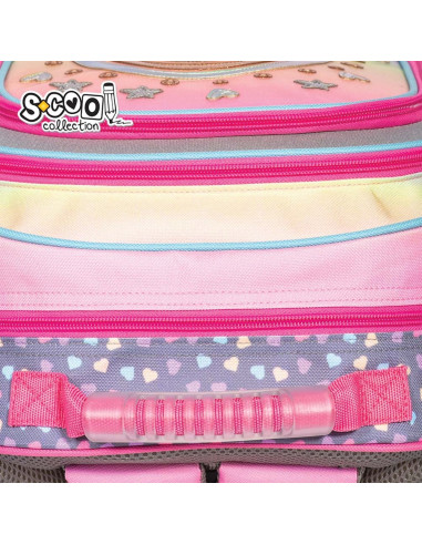 SC2122,Ghiozdan ergonomic HAPPINESS, 40.5x29x13.5 cm - S-COOL