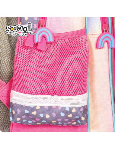 SC2122,Ghiozdan ergonomic HAPPINESS, 40.5x29x13.5 cm - S-COOL