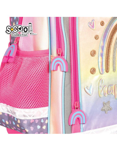 SC2122,Ghiozdan ergonomic HAPPINESS, 40.5x29x13.5 cm - S-COOL