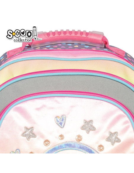 SC2122,Ghiozdan ergonomic HAPPINESS, 40.5x29x13.5 cm - S-COOL