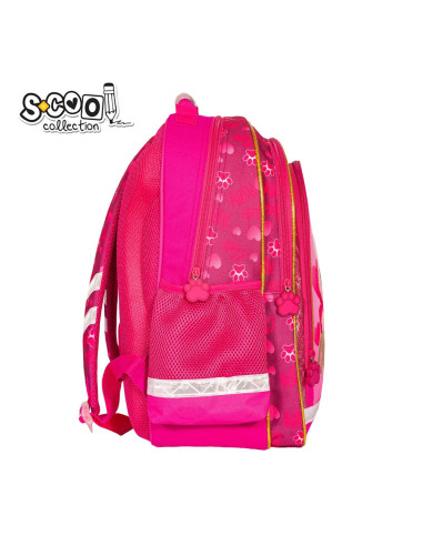 SC2123,Ghiozdan ergonomic CUTE KITTY, 40.5x29x13.5 cm - S-COOL