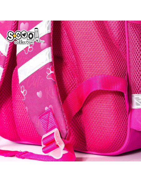 SC2123,Ghiozdan ergonomic CUTE KITTY, 40.5x29x13.5 cm - S-COOL