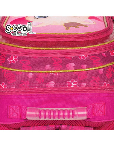 SC2123,Ghiozdan ergonomic CUTE KITTY, 40.5x29x13.5 cm - S-COOL