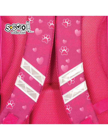 SC2123,Ghiozdan ergonomic CUTE KITTY, 40.5x29x13.5 cm - S-COOL