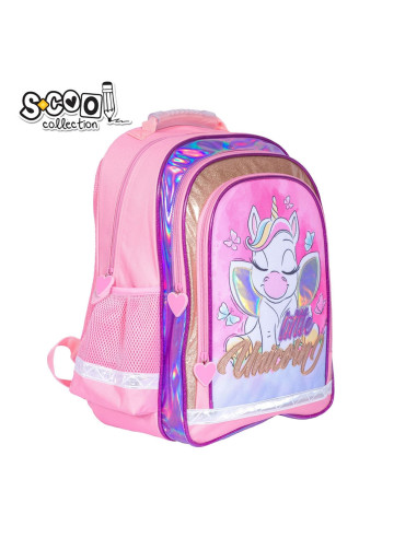SC2124,Ghiozdan ergonomic LITTLE UNICORN, 40.5x29x13.5 cm - S-COOL