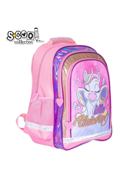 SC2124,Ghiozdan ergonomic LITTLE UNICORN, 40.5x29x13.5 cm - S-COOL