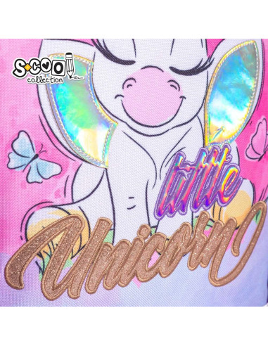 SC2124,Ghiozdan ergonomic LITTLE UNICORN, 40.5x29x13.5 cm - S-COOL