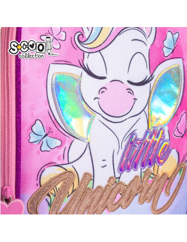 SC2124,Ghiozdan ergonomic LITTLE UNICORN, 40.5x29x13.5 cm - S-COOL