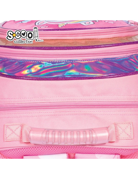 SC2124,Ghiozdan ergonomic LITTLE UNICORN, 40.5x29x13.5 cm - S-COOL