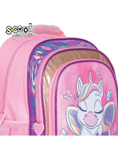 SC2124,Ghiozdan ergonomic LITTLE UNICORN, 40.5x29x13.5 cm - S-COOL