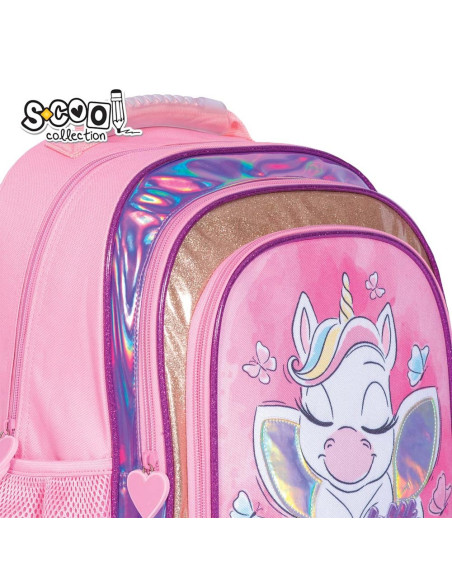 SC2124,Ghiozdan ergonomic LITTLE UNICORN, 40.5x29x13.5 cm - S-COOL