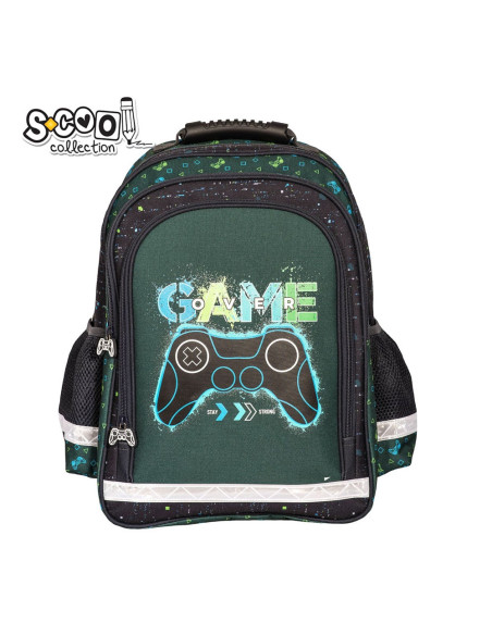 SC2126,Ghiozdan ergonomic GAME, 40.5x29x13.5 cm - S-COOL
