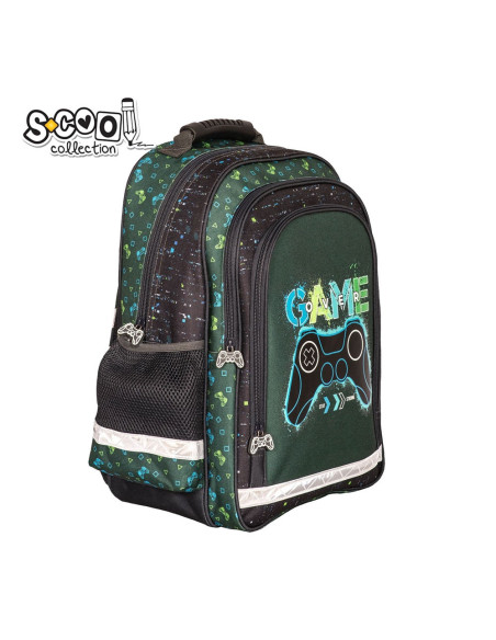 SC2126,Ghiozdan ergonomic GAME, 40.5x29x13.5 cm - S-COOL