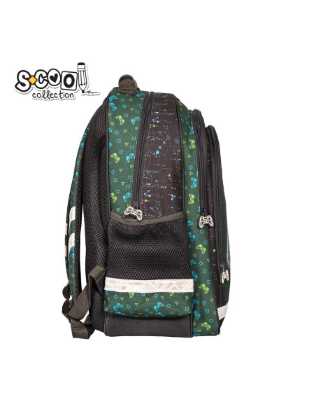 SC2126,Ghiozdan ergonomic GAME, 40.5x29x13.5 cm - S-COOL