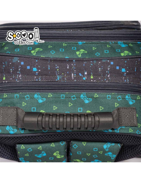 SC2126,Ghiozdan ergonomic GAME, 40.5x29x13.5 cm - S-COOL
