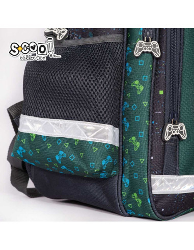 SC2126,Ghiozdan ergonomic GAME, 40.5x29x13.5 cm - S-COOL