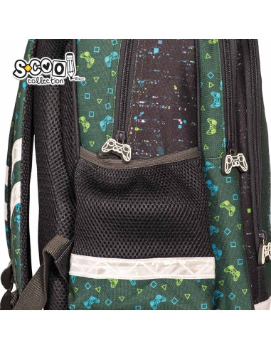 SC2126,Ghiozdan ergonomic GAME, 40.5x29x13.5 cm - S-COOL