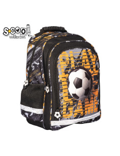 SC2127,Ghiozdan ergonomic FOOTBALL, 40.5x29x13.5 cm - S-COOL 2