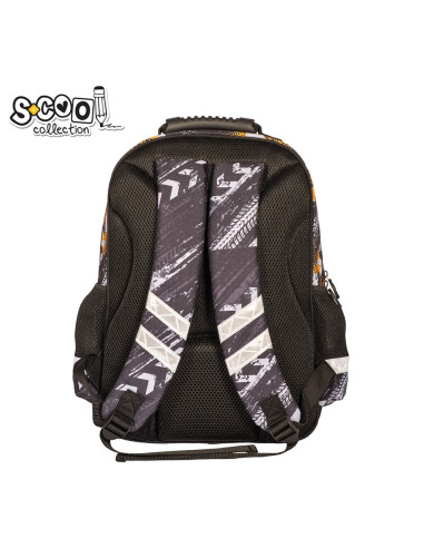 SC2127,Ghiozdan ergonomic FOOTBALL, 40.5x29x13.5 cm - S-COOL