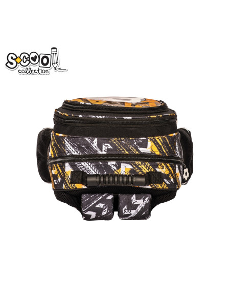 SC2127,Ghiozdan ergonomic FOOTBALL, 40.5x29x13.5 cm - S-COOL