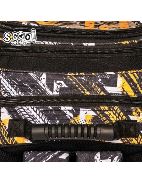 SC2127,Ghiozdan ergonomic FOOTBALL, 40.5x29x13.5 cm - S-COOL
