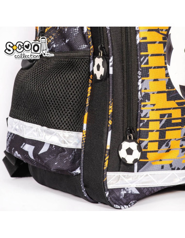 SC2127,Ghiozdan ergonomic FOOTBALL, 40.5x29x13.5 cm - S-COOL