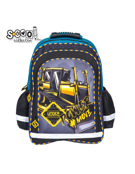 SC2128,Ghiozdan ergonomic POWER, 40.5x29x13.5 cm - S-COOL SC2128,Ghiozdan ergonomic POWER, 40.5x29x13.5 cm - S-COOL