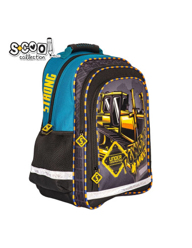 SC2128,Ghiozdan ergonomic POWER, 40.5x29x13.5 cm - S-COOL SC2128,Ghiozdan ergonomic POWER, 40.5x29x13.5 cm - S-COOL