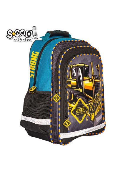 SC2128,Ghiozdan ergonomic POWER, 40.5x29x13.5 cm - S-COOL SC2128,Ghiozdan ergonomic POWER, 40.5x29x13.5 cm - S-COOL