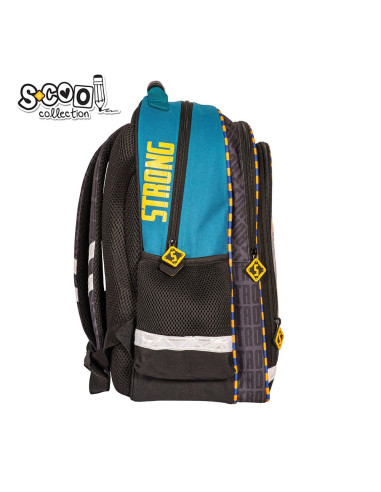 SC2128,Ghiozdan ergonomic POWER, 40.5x29x13.5 cm - S-COOL SC2128,Ghiozdan ergonomic POWER, 40.5x29x13.5 cm - S-COOL